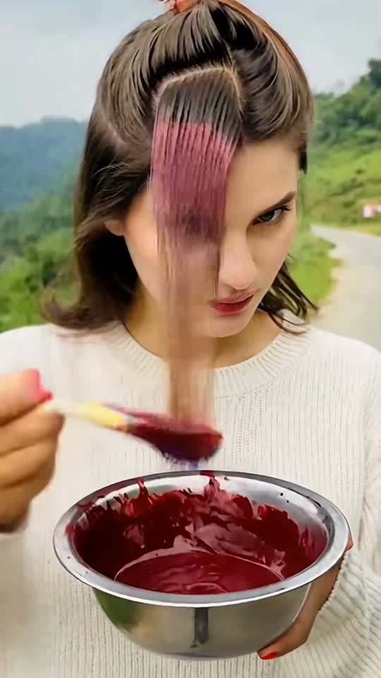 Hair Dye Filter AI video example